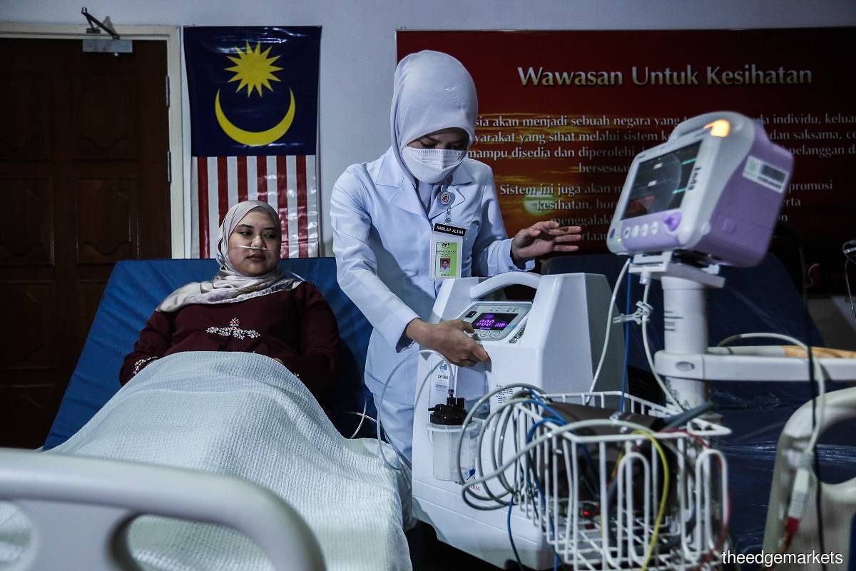The admission of Covid-19 cases to public hospitals per population of 100,000 dropped by 50% involving all categories of patients, according to Dr Noor Hisham. (Photo by Zahid Izzani Mohd Said/The Edge)